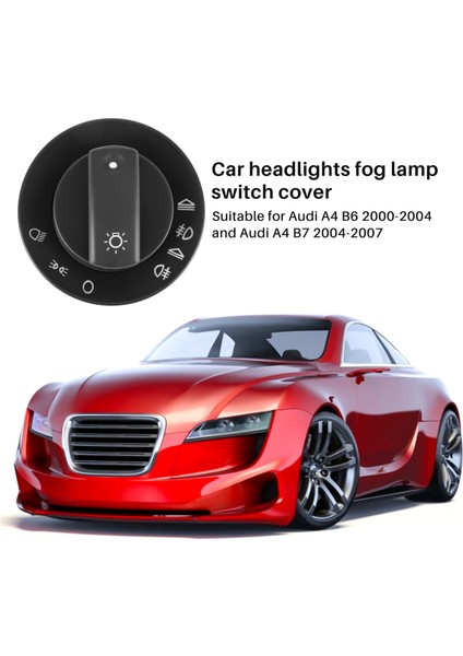 Audi A4 B6 B7 / Far Dimmer Anahtarı / Gösterge Tablosu Dimmer Için Araba Far Sis Anahtarı Kapağı (Yurt Dışından) fiyatları
