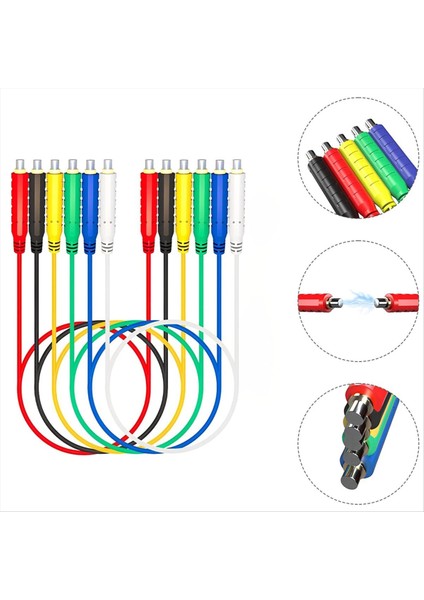 6pcs Manyetik Testi Silikon Esnek Jumper Test Teli Yumuşak Sensörler Anahtarlar Test Kurşununu Test Için 30V AC/5A 20AWG (Yurt Dışından) indirimleri