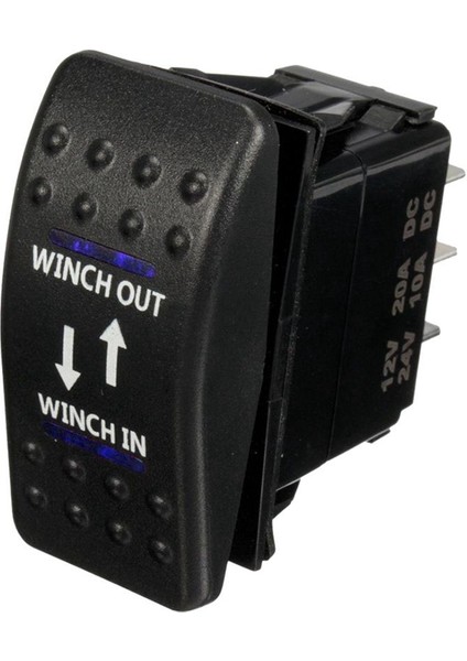2 Adet 12V 20A Vinç Vinçinde Çıkış Açma-Kapalı Rocker Anahtarı 7 Pin LED Mavi ve Yeşil (Yurt Dışından) fiyatları