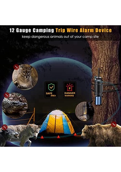 6pcs Çevre Gezisi Alarmı Gezi Alarmı 12 Gauge Kamp Gezisi Tel Alarm Cihazı Ayı Caydırıcı Kamp Güvenlik Gezisi Alarmı (Yurt Dışından) fiyatları