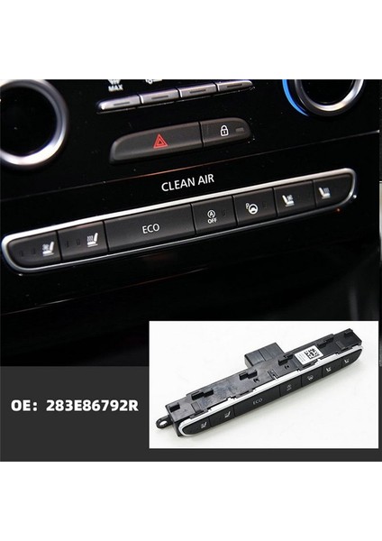 Renault Espace Koleos Megane Paneli Çok Fonksiyonlu Anahtar Koltuk Isıtma Anahtarı Eko Başlat Durdur Switch 283E86792R (Yurt Dışından) indirimleri