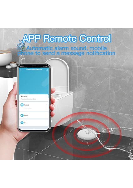 IP67 Su Dalma Sensörü Tuka Zigbee Sel Su Sızıntısı Dedektörü Akıllı Alarm Güvenliği Smart Home Için Soyma Sensörü (Yurt Dışından) indirimleri