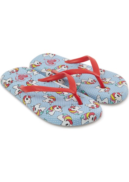 Işık Çocuk Terlik Mavi 30/35