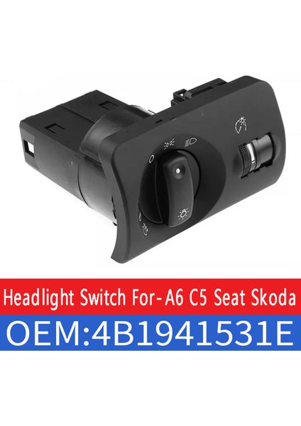 Far Anahtarı Sis Lambası Kontrol Anahtarı For-Audi A6 C5 Koltuk Skoda 4B1941531E (Yurt Dışından) fırsatları