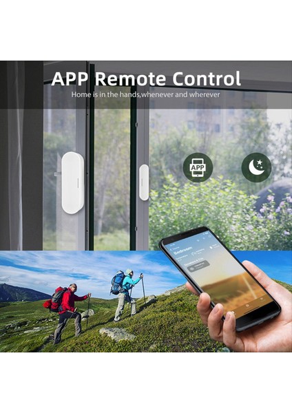 Tuka Matter Iplik Kapısı Pencere Sensörü USB Güçlü Akıllı Ev Kablosuz Dedektörü Homekit Alexa Google Home ile Çalışıyor (Yurt Dışından)