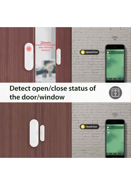 Tuka Matter Iplik Kapısı Pencere Sensörü USB Güçlü Akıllı Ev Kablosuz Dedektörü Homekit Alexa Google Home ile Çalışıyor (Yurt Dışından) indirimleri
