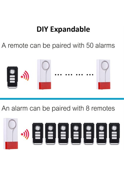 Kapı Penceresi Açık Alarm Kablosuz Uzaktan Kumanda Manyetik Sensör Chime Hırsızlık Önleme Ev Güvenlik Diy Koruması (Yurt Dışından) modelleri