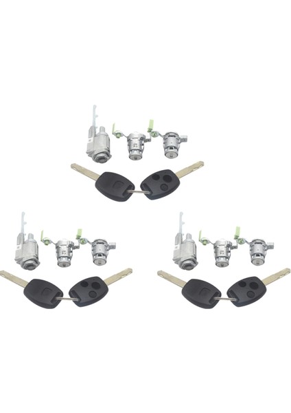 3x Araba Ateşleme Anahtarı Kilitli Kontak Anahtarı Honda Civic Crv 2002-2006 72185-S9A-013 (Yurt Dışından)