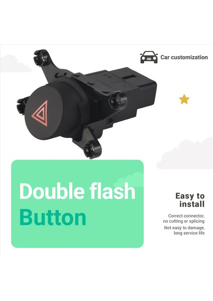 Araba Tehlike Uyarı Anahtarı Acil Durum Işığı Anahtarı Kia Cerato Forte Için Çift Flaş Düğmesi 2009 2012 2012 937901M000 (Yurt Dışından) modelleri