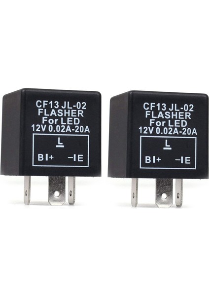 2x Araba 3 Pimli Cf-13 LED 12V Flasher Röle Dönüş Sinyali Yanıp Sönmesi Için Düzeltme (Yurt Dışından)