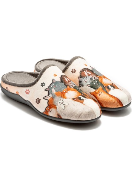 Gato Kadın Ev Terliği Ekru 36/41