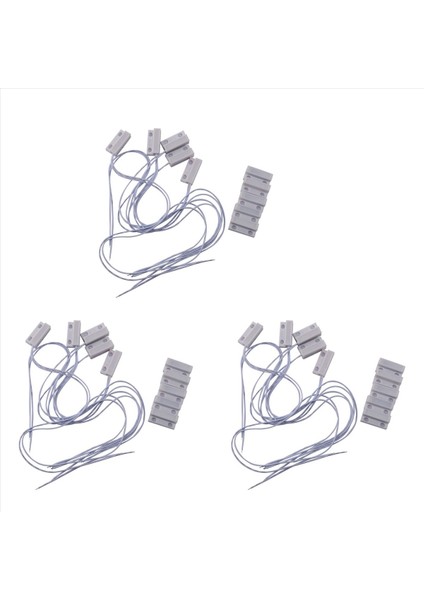 15 Pcs Mc-38 Kablolu Kapı Penceresi Sensör Ev Alarm Sistemi Için Manyetik Anahtar Sensör Birlikte Olduğunda Normalde Kapalı Nc (Yurt Dışından)