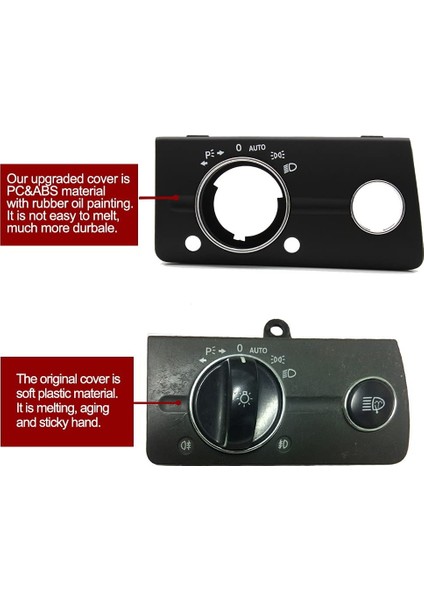 Mercedes Benz W211 E Sınıfı 320 350 550 2003-2008 Için Far Anahtarı Kapak Paneli Trim ile Araba Gösterge Tablosu Düğmesi (Yurt Dışından) modelleri