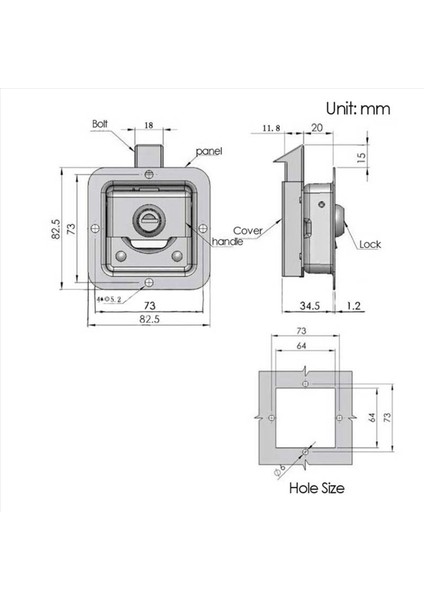 4x Paslanmaz Çelik Kamyon Rv Alet Kutusu Kilit Römork Kapısı Kolu Mandal 8 Anahtarlı Hırsızlık Önleyici Kürek Kilitleri (Yurt Dışından) fırsatları
