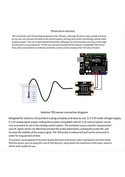 Uno Tds Sensör Metre V1 0 Tahta Modülü Su Sayaç Filtresi Arduino Unor Için Su Kalitesini Ölçüyor 3 (Yurt Dışından) fiyatları