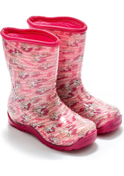 Çocuk Yağmur Çizmesi Pembe 30/35 modelleri