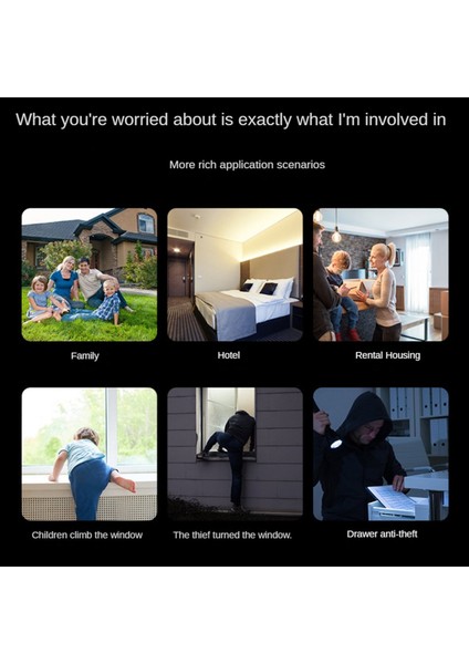 Kablosuz Kapı ve Pencere Alarmı 140DB Çok Fonksiyonlu Uzak Kapı Kapı Manyetik Alarm Ev Güvenliği Anti-Hırsızlık (Yurt Dışından) indirimleri