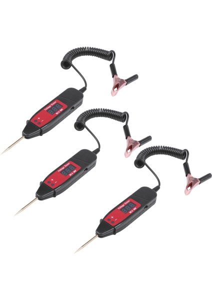 3x Evrensel 5-36V Araç Dijital LCD Voltaj Testi Kalem Profesyonel Otomobil Test Cihaz Dedektörü LED Işık (Yurt Dışından)