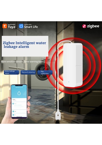 Tuya Zigbee Su Seviye Sensör Sızıntısı Alarm Taşkın Sızıntı Dedektörü Akıllı Ev Su Uyarısı Taşma Alarm Güvenlik Sistemi (Yurt Dışından) fiyatları
