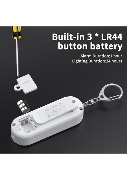 3x Kişisel Alarm Kendinden Savunma Alarmı 125DB Kişisel Savunma Çocuklar Için Siren Güvenlik Taşınabilir Alarm Anahtarlığı (Yurt Dışından) fırsatları