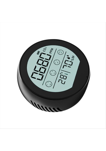 Hava Kalitesi Monitörü Co2 Metre Karbon Dioksit Dedektörü Ev Ofis Arabası Için Sıcaklık Nem Algılama Siyah (Yurt Dışından) modelleri