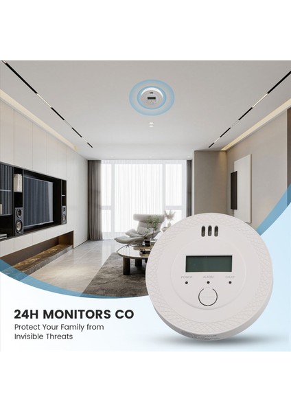 Co Alarm Sensörü 85DB Yüksek Hassas Uyarı Dumanı ve Karbon Monoksit Dedektörü Alarm Co Detektörü Home Hotel (Yurt Dışından) indirimleri