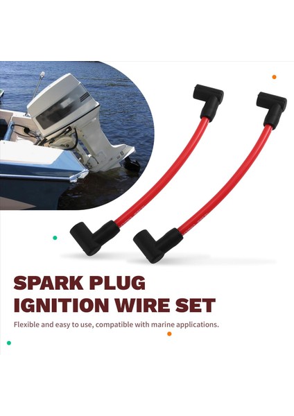 582365 10 5mm Buji Fişe Ateşleme Tel Seti Johnson Evinrude 80-140 Hp V4 Ateşleme Tel Buji Fiş (Yurt Dışından) fırsatları