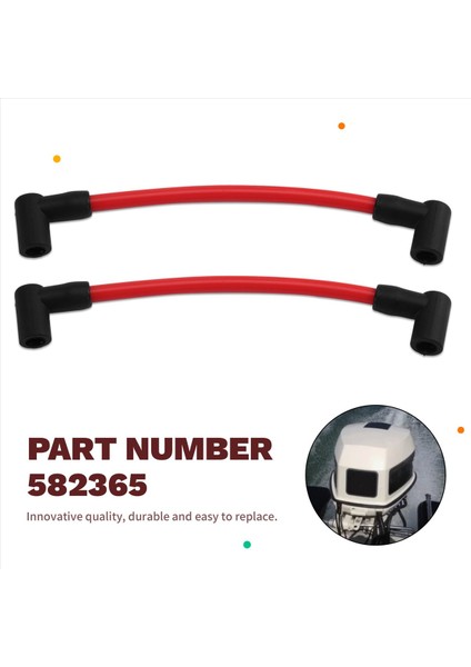 582365 10 5mm Buji Fişe Ateşleme Tel Seti Johnson Evinrude 80-140 Hp V4 Ateşleme Tel Buji Fiş (Yurt Dışından) indirimleri