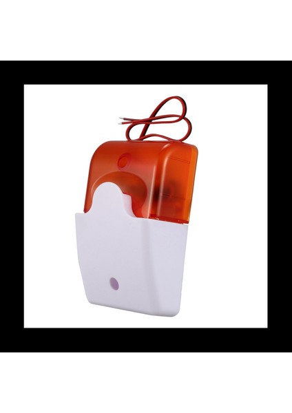 2x Mini Kablolu Strobe Uyarı Siren Dayanıklı Dc 12V Ses Alarmı Yanıp Sönen Hafif Ses Siren Boynuzu Ev Güvenlik Alarm Sistemi (Yurt Dışından) fırsatları