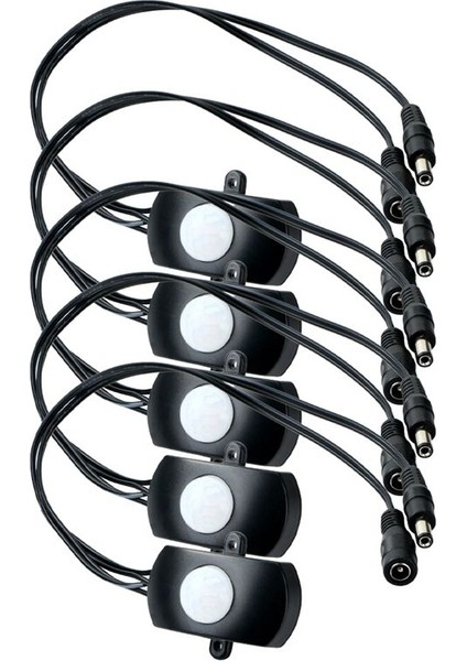 Dc 6V 12V 24V 5A Pır Hareket Sensörü Anahtarı Mini Pır Kızılötesi Ir Sensör Dedektör Anahtarı Modülü LED Şerit Işığı (Siyah) (Yurt Dışından)