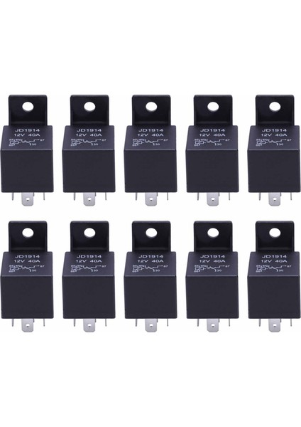 10X 12V Volt 40A Amp 5 Pin Değişiklik Röle Otomotiv Araba Motosiklet Tekne Bisiklet (Yurt Dışından)