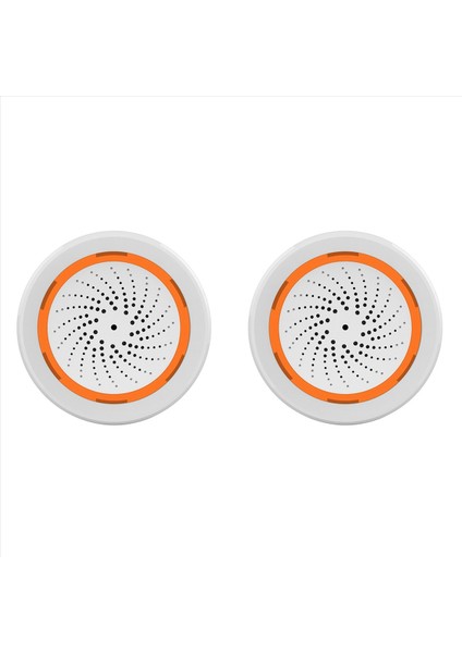 2x Tuya Zigbee Akıllı Ses ve Hafif Siren Sensörü Akıllı Yaşam Ev Güvenlik Sistemi Tuka Gateway Hub Siren Alarmı Tuya Için (Yurt Dışından)