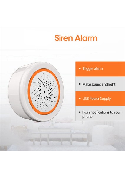 2x Tuya Zigbee Akıllı Ses ve Hafif Siren Sensörü Akıllı Yaşam Ev Güvenlik Sistemi Tuka Gateway Hub Siren Alarmı Tuya Için (Yurt Dışından) fiyatları