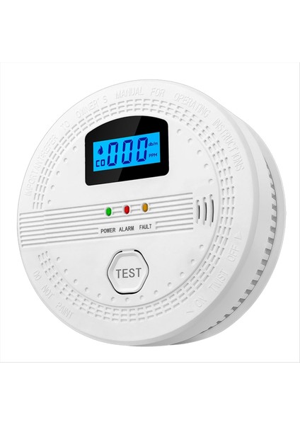SC06 Co &amp Duman Dedektörü Alarm Karbon Monoksit Dedektörü Co Sensörü Sesli + Flash Uyarısı Ev Mutfağı (Yurt Dışından)