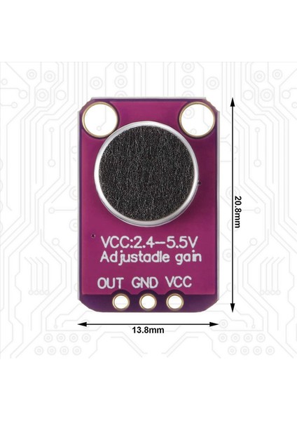 30 Pcs Elektret Mikrofon Amplifikatörü Ayarlanabilir MAX4466 Modül Mikrofon Preampikatörü Arduino Için Mor Breakout Tahtası (Yurt Dışından) fiyatları