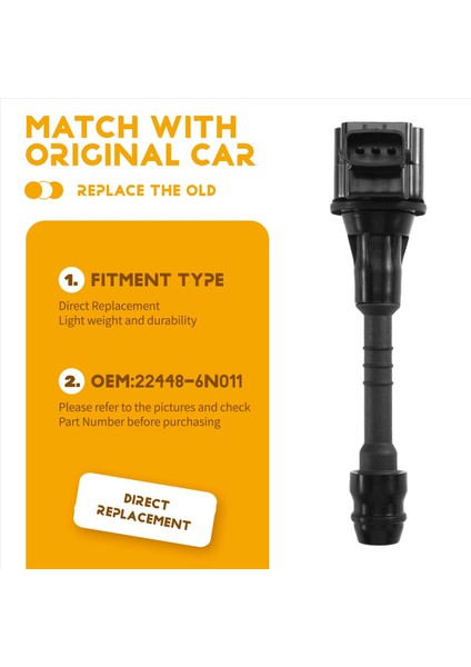 Ateşleme AIC-4004G 22448-6N011 22448-6N015 Nissan Sentra 1 8 Almera N16 Primera P11 2001 2002 2006 (Yurt Dışından) indirimleri