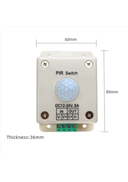 2x LED Şerit Şeridi Ampul Lambası Kızılötesi Hareket Sensörü Anahtarı Için Otomatik Dc 5V 12V 24V Kızılötesi Pır Hareket Sensörü Anahtarı (Yurt Dışından) fırsatları
