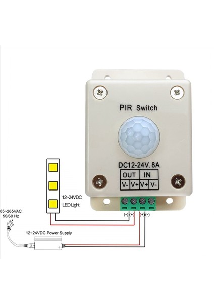 2x LED Şerit Şeridi Ampul Lambası Kızılötesi Hareket Sensörü Anahtarı Için Otomatik Dc 5V 12V 24V Kızılötesi Pır Hareket Sensörü Anahtarı (Yurt Dışından) indirimleri