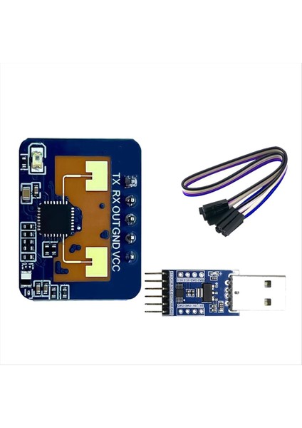 LD2410C 24G Radar Insan Varlık SENSÖRÜ+CH340 Adaptör Fmcw Radar Millimetre Dalga Hareket Algılama Modülü DC5V (Yurt Dışından)
