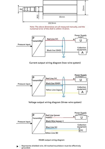 4-20MA Basınç Farkı Verici Mini Basınç Diferansiyel Sensörü Için Yüksek Duyarlılık Temiz Oda (Yurt Dışından) modelleri