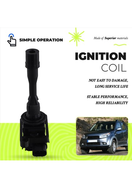 Ateşleme Bobini Yüksek Voltaj Paketi 19500-87101 FL0080 1950087101 Toyota Daihatsu Terios Suv/terios Için (Yurt Dışından) fırsatları