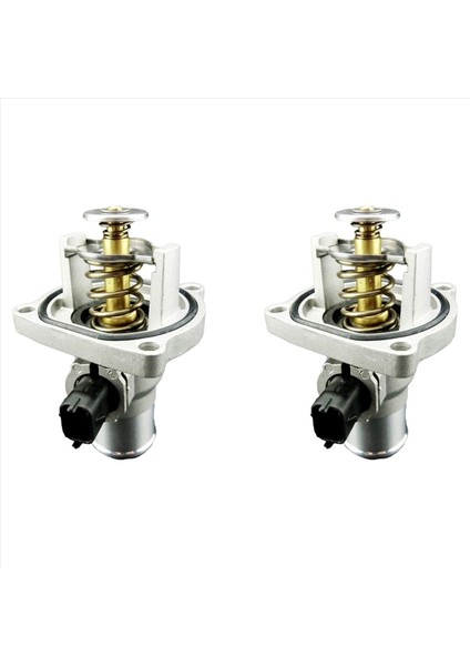 2x Araç Motor Soğutucu Termostat Montajı + Chevrolet Aveo Cruze Sonic 96984104 55578419 (Yurt Dışından)