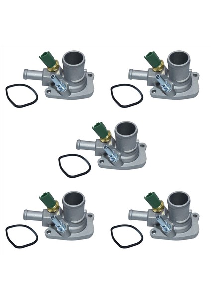 5x Motor Soğutucu Termostat Araç Termostatı 55202176 Fiat Grande Punto Için 55194029 (Yurt Dışından)