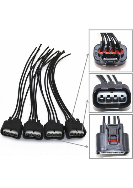 8pcs Ateşleme Pigtail Konnektörü Onarım Kablo Takımı Kiti Toyota Lexus Için Set (Yurt Dışından) fiyatları
