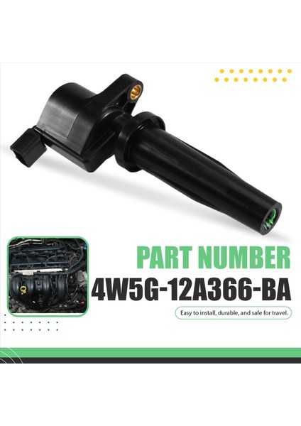 4pcs Ford Fiesta Focus Için Araç Ateşleme Bobini 2003-2011 4W5G-12A366-BA 4W5G12A366BA (Yurt Dışından) indirimleri