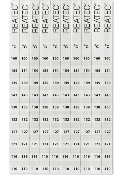 Sıcaklık Ölçüm Etiketi – Termal Renk Değişimli – 37,8C°-77C° – Endüstriyel Isı Göstergesi – 10’lu / 100’LÜ Seçenekli indirimleri