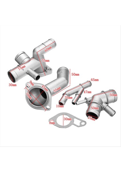 5pcs Set 06A121132A Vw Mk4 Için Değiştirme 1 8t Tt Alüminyum Soğutucu Flanş Yükseltme Kiti Motor Soğutma Soğutucu (Yurt Dışından) indirimleri