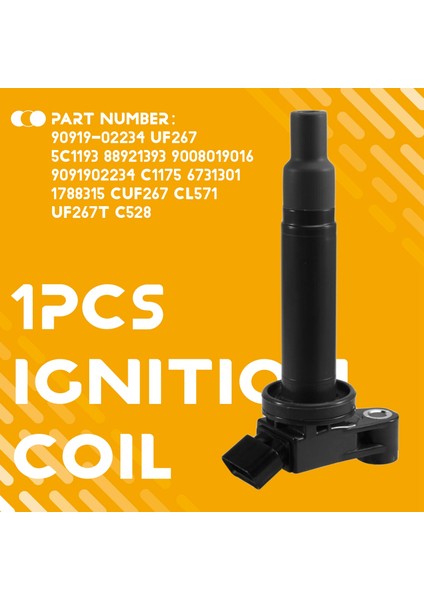 1pcs Ateşleme Bobini 90919-02234 Toyota Sienna Highlander Camry Lexus ES330 9091902234 (Yurt Dışından) fırsatları