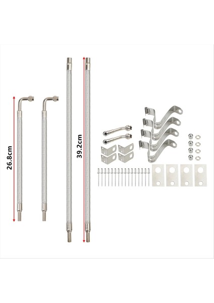 Çoğu Otomobil Için 16 Inç Ila 19-1/2 Inç Çift Tekerlek Lastik Valf Uzantısı Için Dual Valf Gövdesi Genişleticiler Kiti (Yurt Dışından) fırsatları