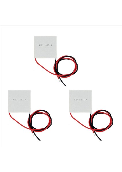 3x Elementler Peltier TEC1-12715 Termoelektrik Peltier Modülü 12715 Tec 12V 15A Dıy Soğutucu Peltier Elemente Kartı (Yurt Dışından)